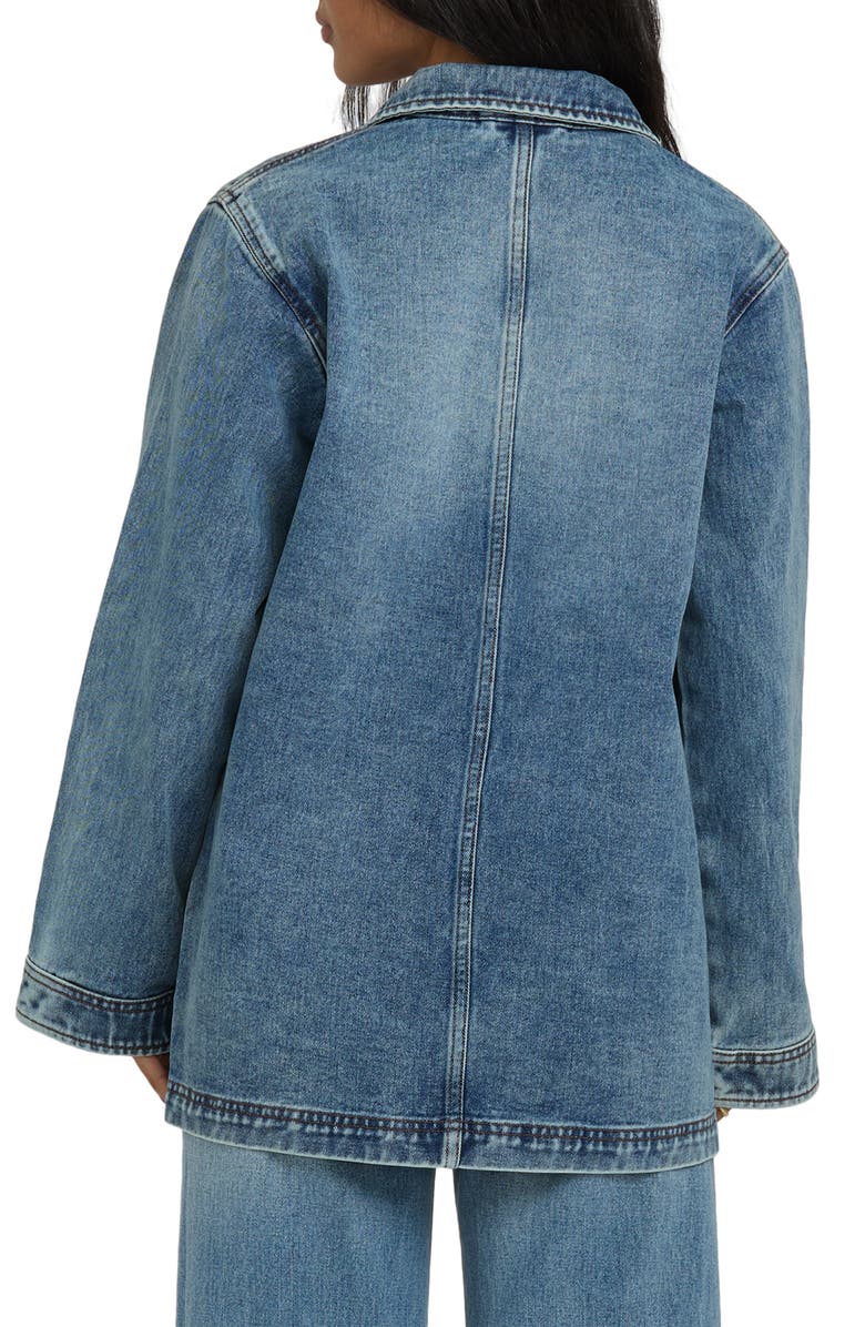 Billabong Oversize Denim Chore Coat, Alternate, color, Atlantic Deep
