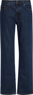 TOTEME Low Rise Organic Cotton Denim Straight Leg Jeans