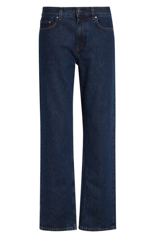 Totême Toteme Low Rise Organic Cotton Denim Straight Leg Jeans In Purple