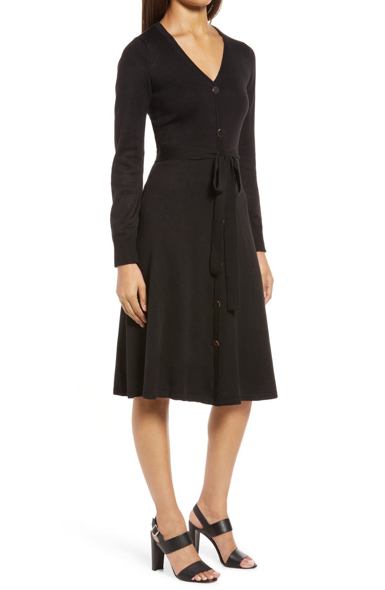 Eliza J Long Sleeve Sweater Dress, Alternate, color,