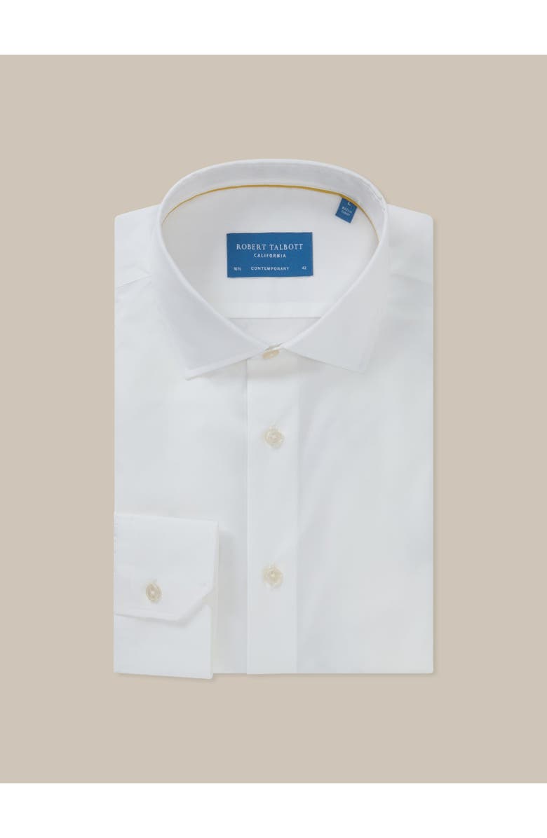 Robert Talbott Reynolds Light Weight Poplin Classic Fit Shirt, Main, color, White