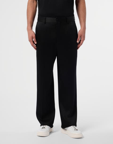 Satin Loose Fit Trousers Men