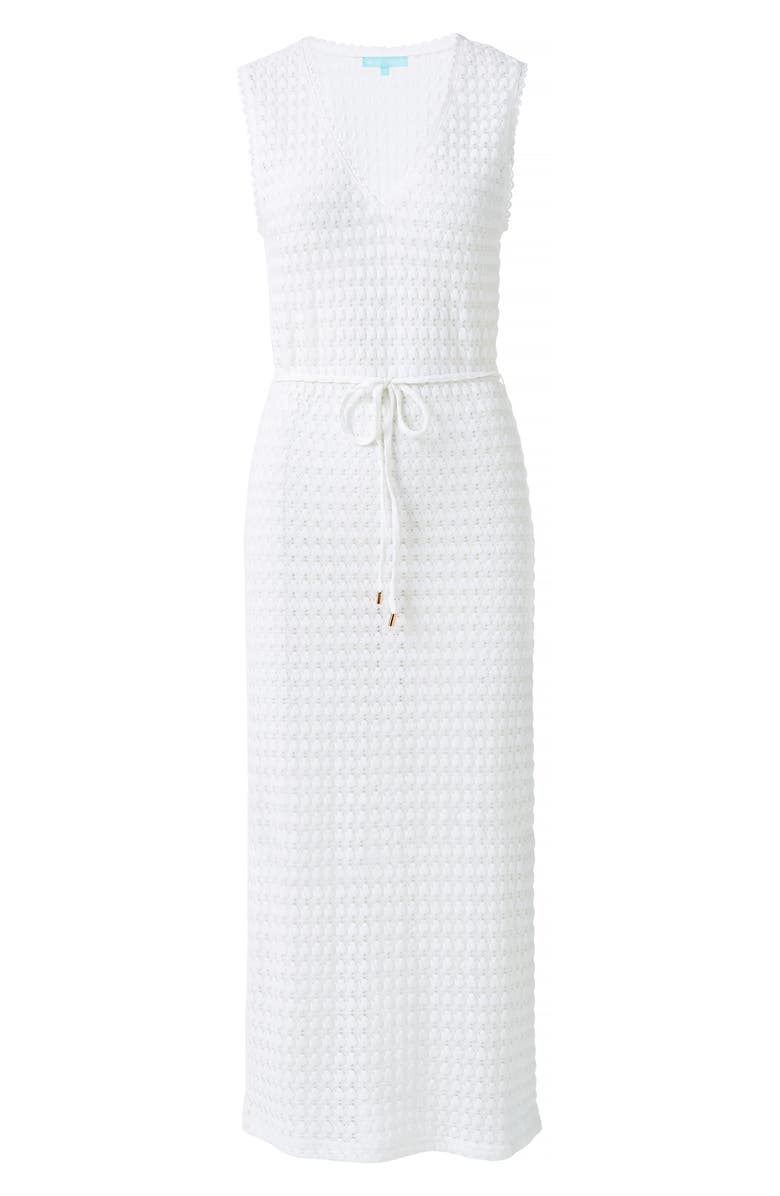 Melissa Odabash Annabel Open Stitch Cover-Up Dress, Alternate, color, White