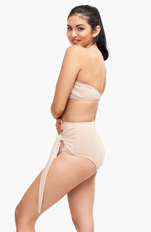 Sauipe Giovanna Strapless Bikini Top In Camel