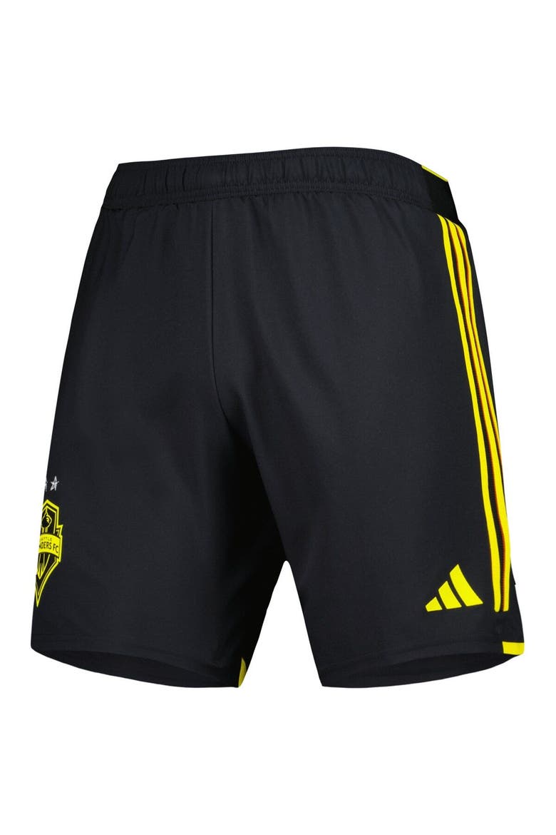 Men's adidas Black Seattle Sounders FC 2023 Away AEROREADY Authentic Shorts, Alternate, color, Black