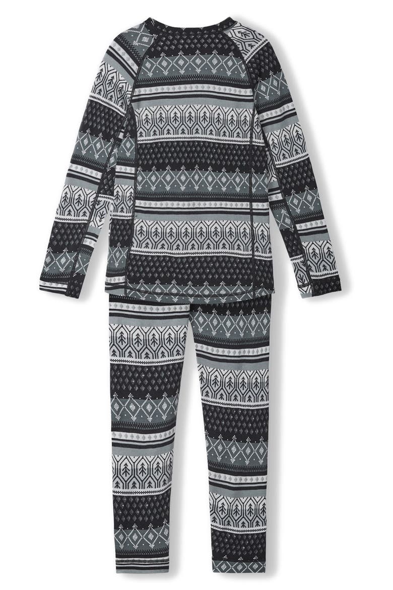 Kids' Taitoa Thermal T-Shirt & Leggings Set, Alternate, color, BLACK