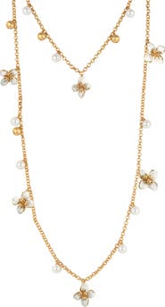 RETRO CHIC Iris Blossom Necklace
