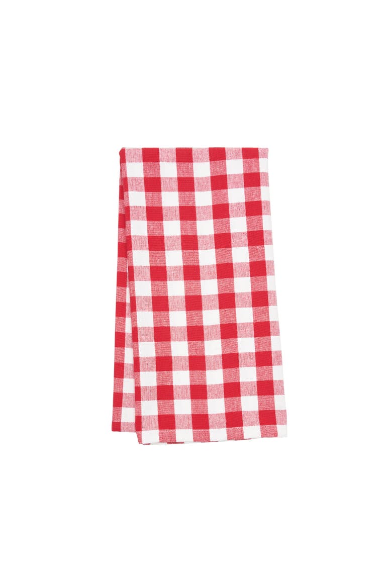Ashford Red Cotton Kitchen Towel, Main, color, Red