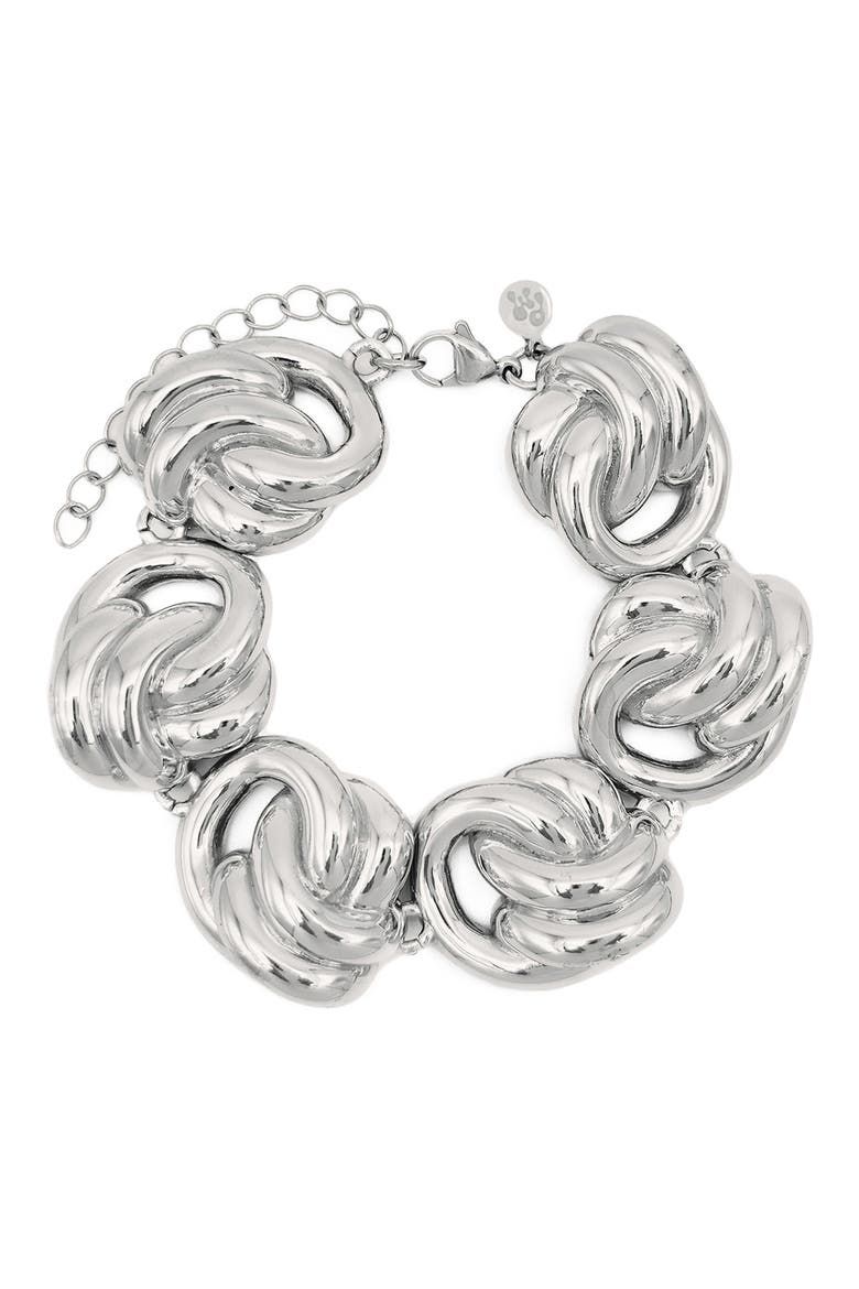 Miami Chain Bracelet, Main, color, SILVER