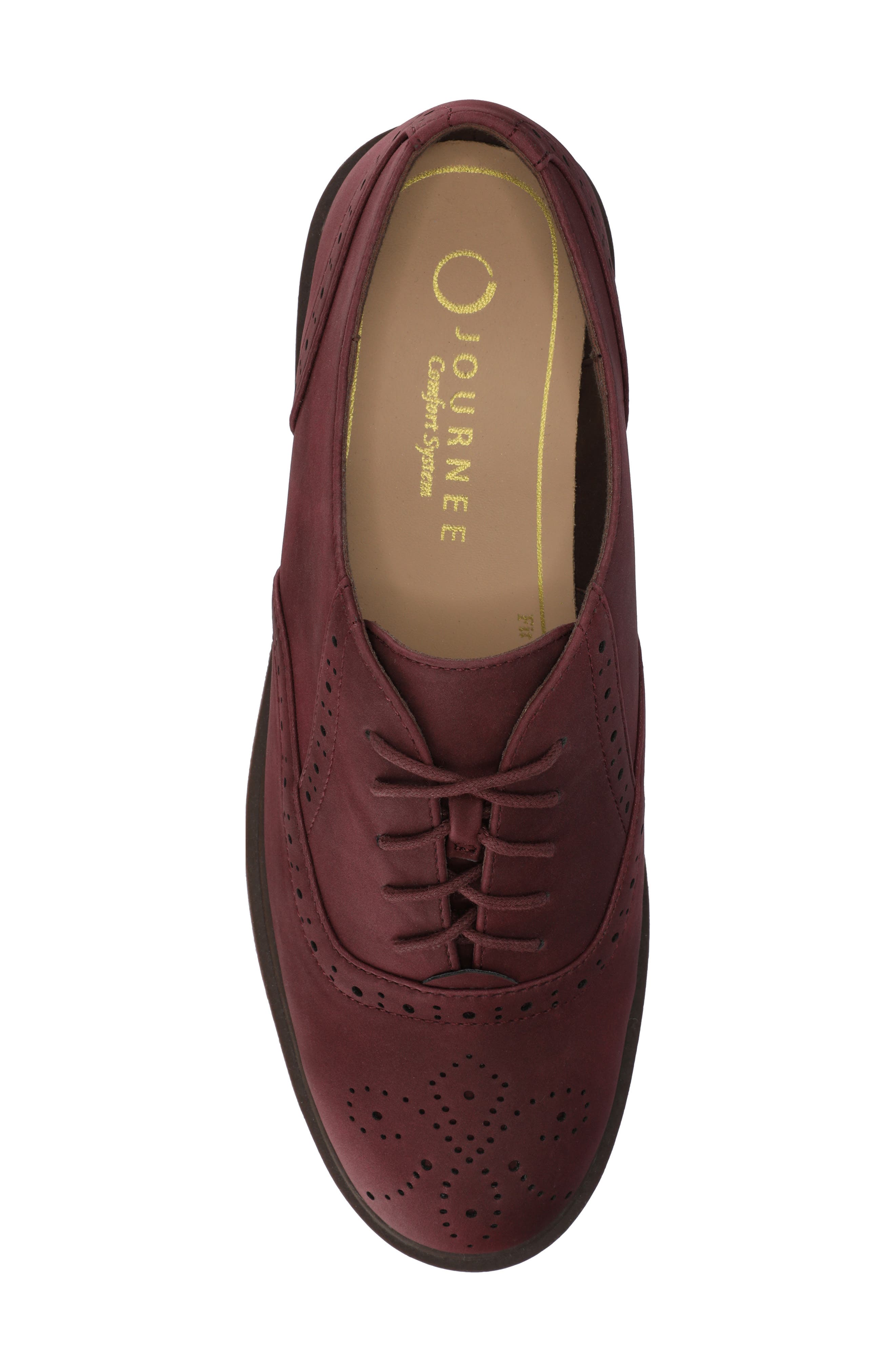 Bria Oxford, Alternate, color, OXBLOOD NUBUCK