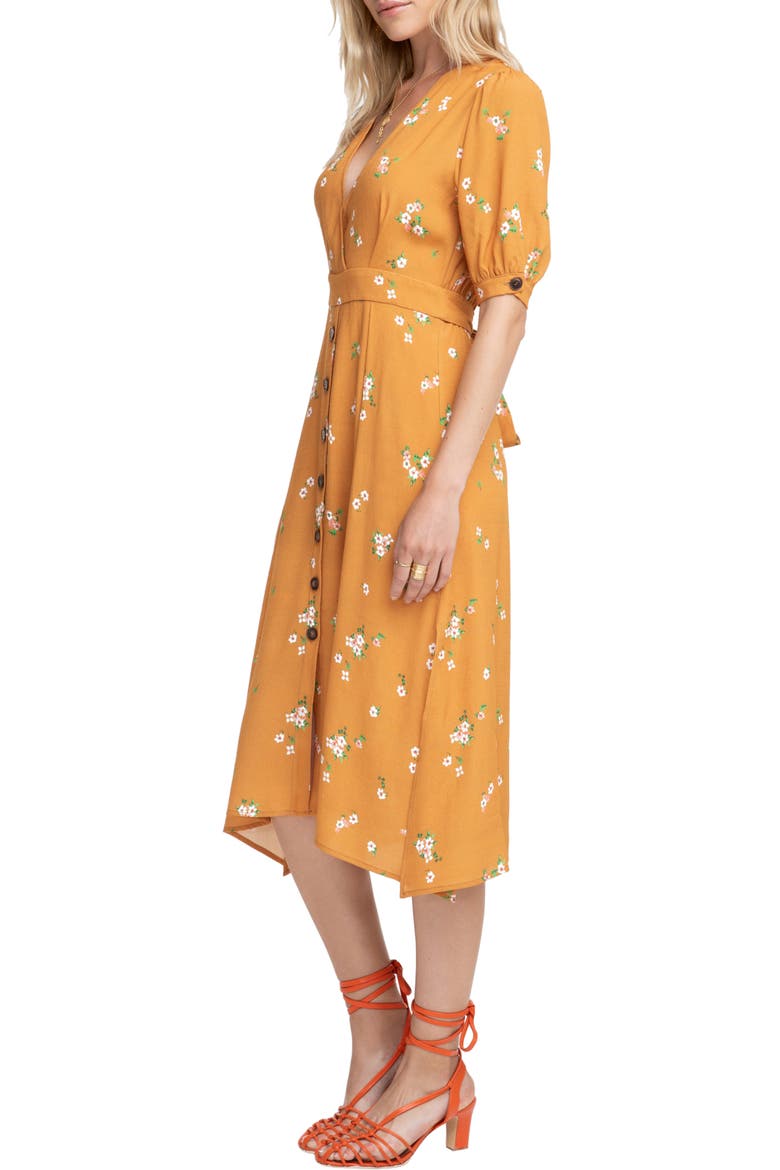 Oakley Prairie Dress, Alternate, color, APRICOT FLORAL