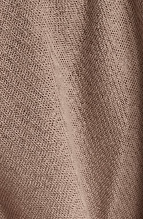 Donna Karan New York Cape Overlay Sweater In Brown