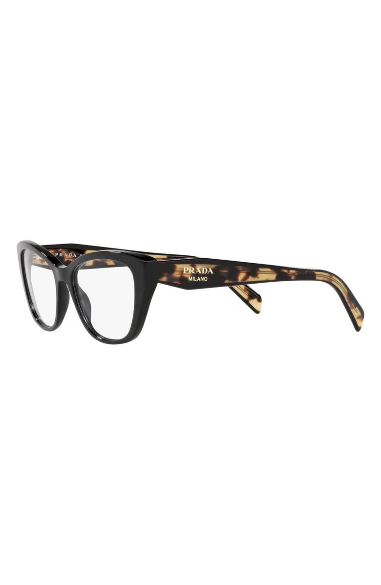 Prada 52mm Cat Eye Optical Glasses, Alternate, color, 