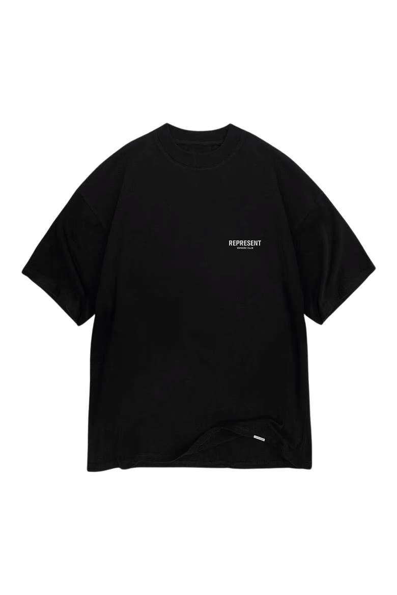 Owners' Club Cotton Logo Graphic T-Shirt, Main, color, BLACK