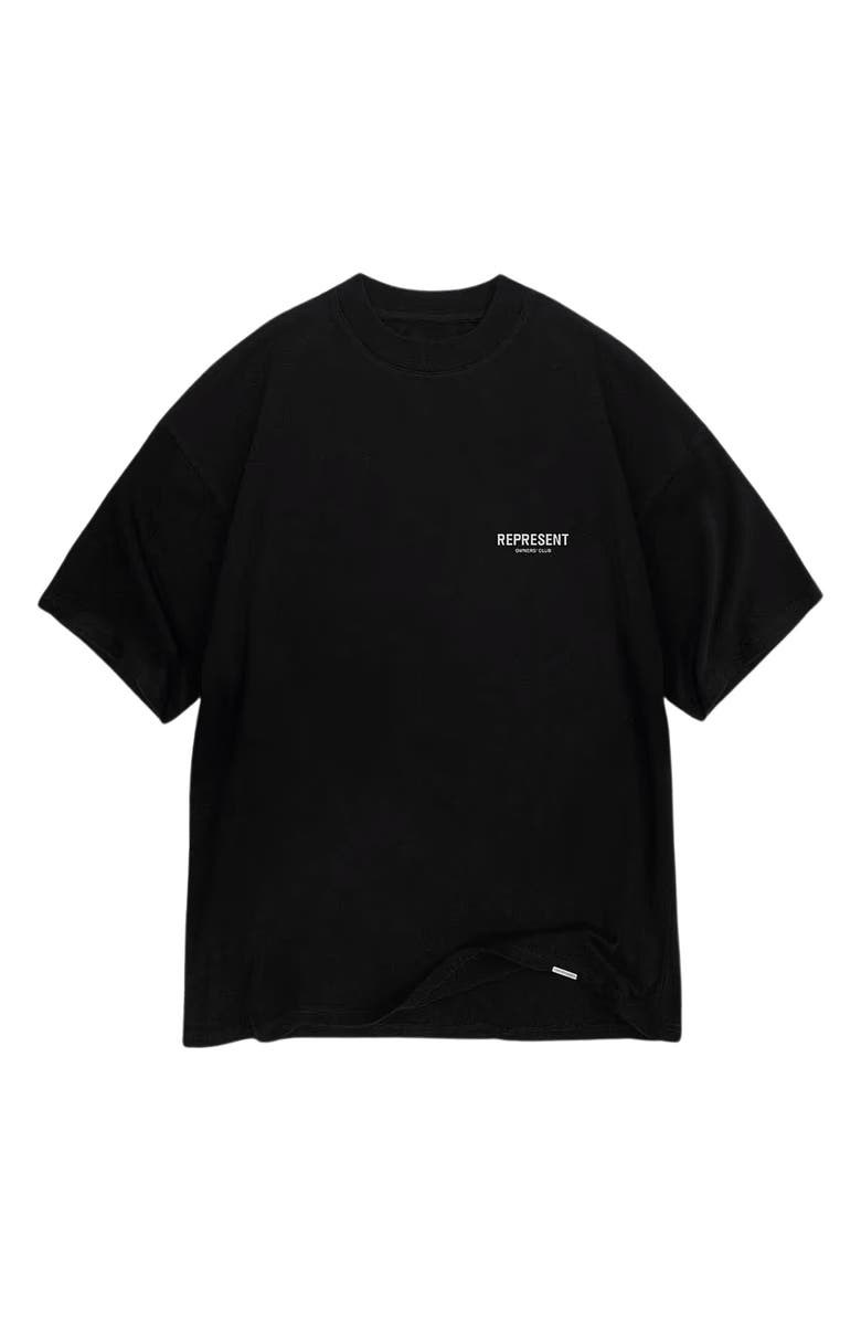 Represent Owners' Club Cotton Logo Graphic T-Shirt, Main, color, Black