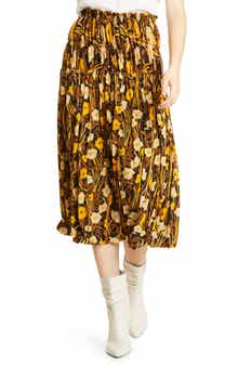 Rebecca Taylor Floral Tiered Skirt