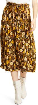 Rebecca Taylor Floral Tiered Skirt