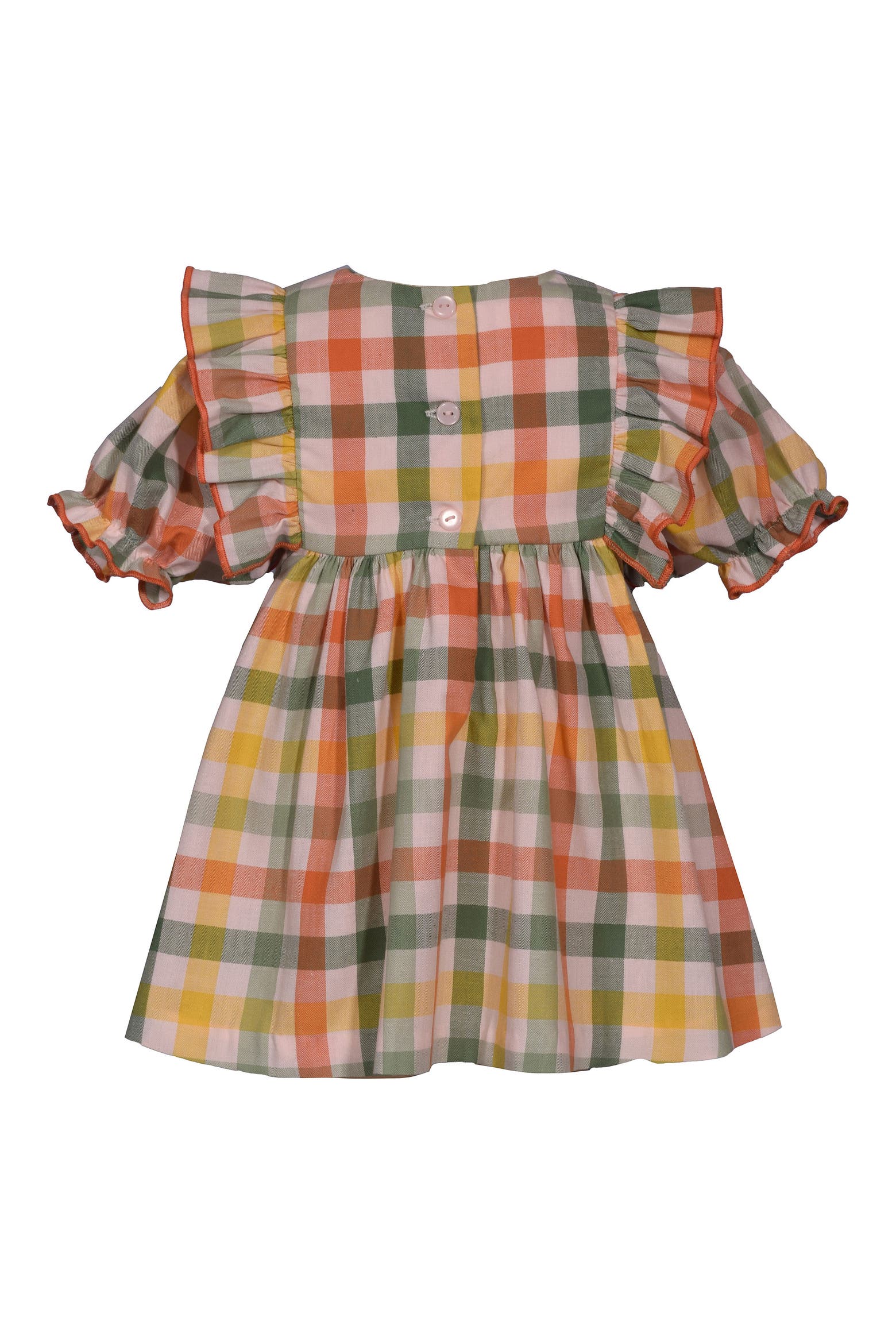 Dress Rassh Iris & Ivy Smocked Plaid Pumpkin Dress (Women) | Nordstromrack