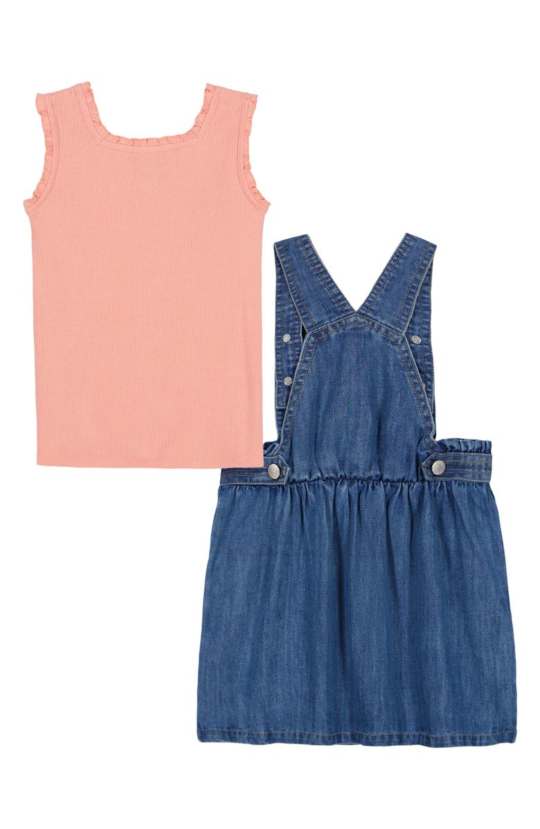 Calvin Klein Kids' Rib Tank & Skirtall Set, Alternate, color,