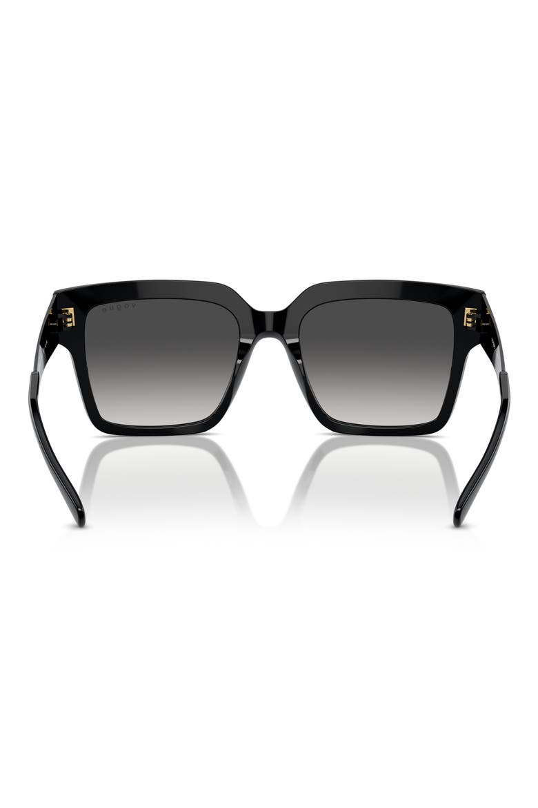VO5553S 54mm Gradient Square Sunglasses, Alternate, color, BLACK / GREY GRADIENT BLACK