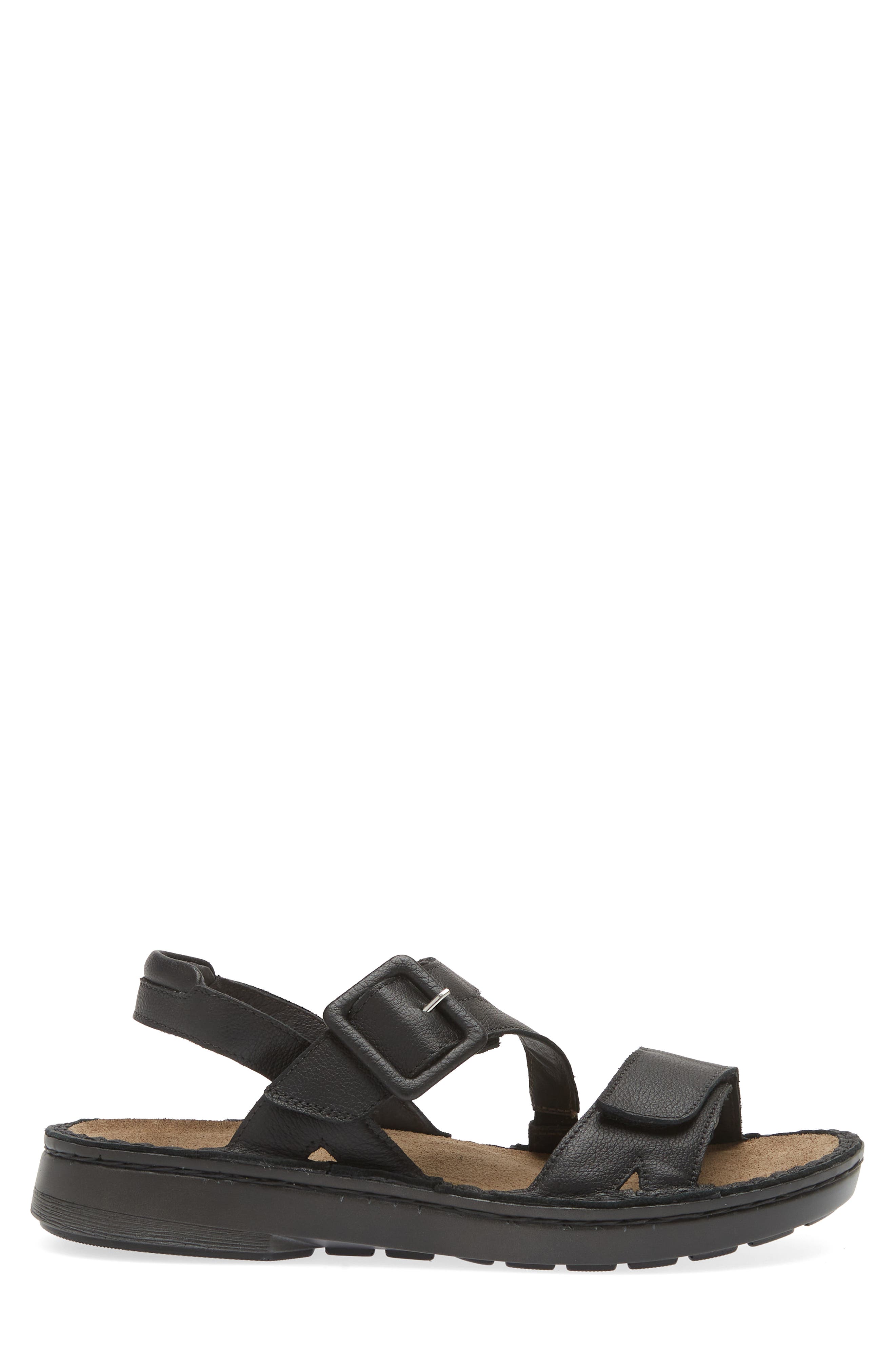 Naot Castelo Sandal, Alternate, color, Soft Black Leather