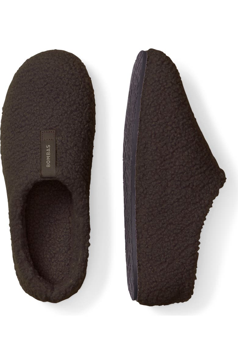 Bombas Sunday Faux Fur Slippers, Alternate, color, Dark Espresso