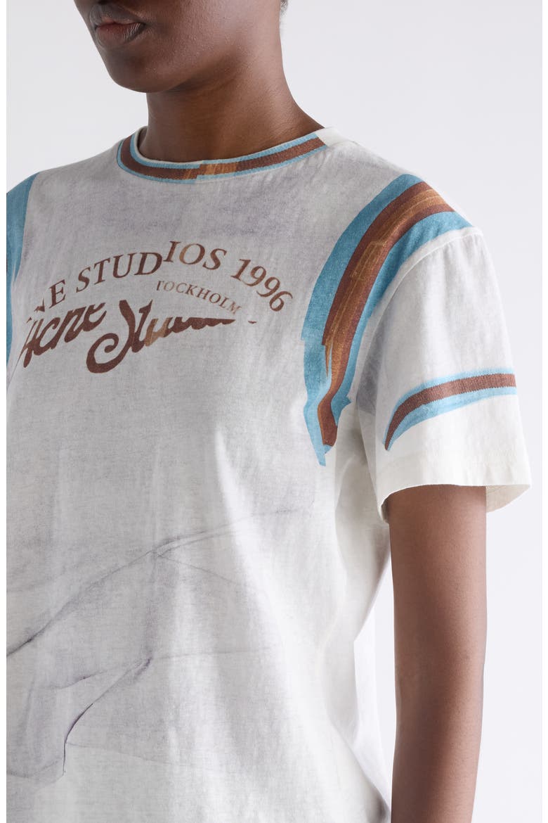 Trompe l'Oeil Logo Graphic T-Shirt, Alternate, color, WHITE