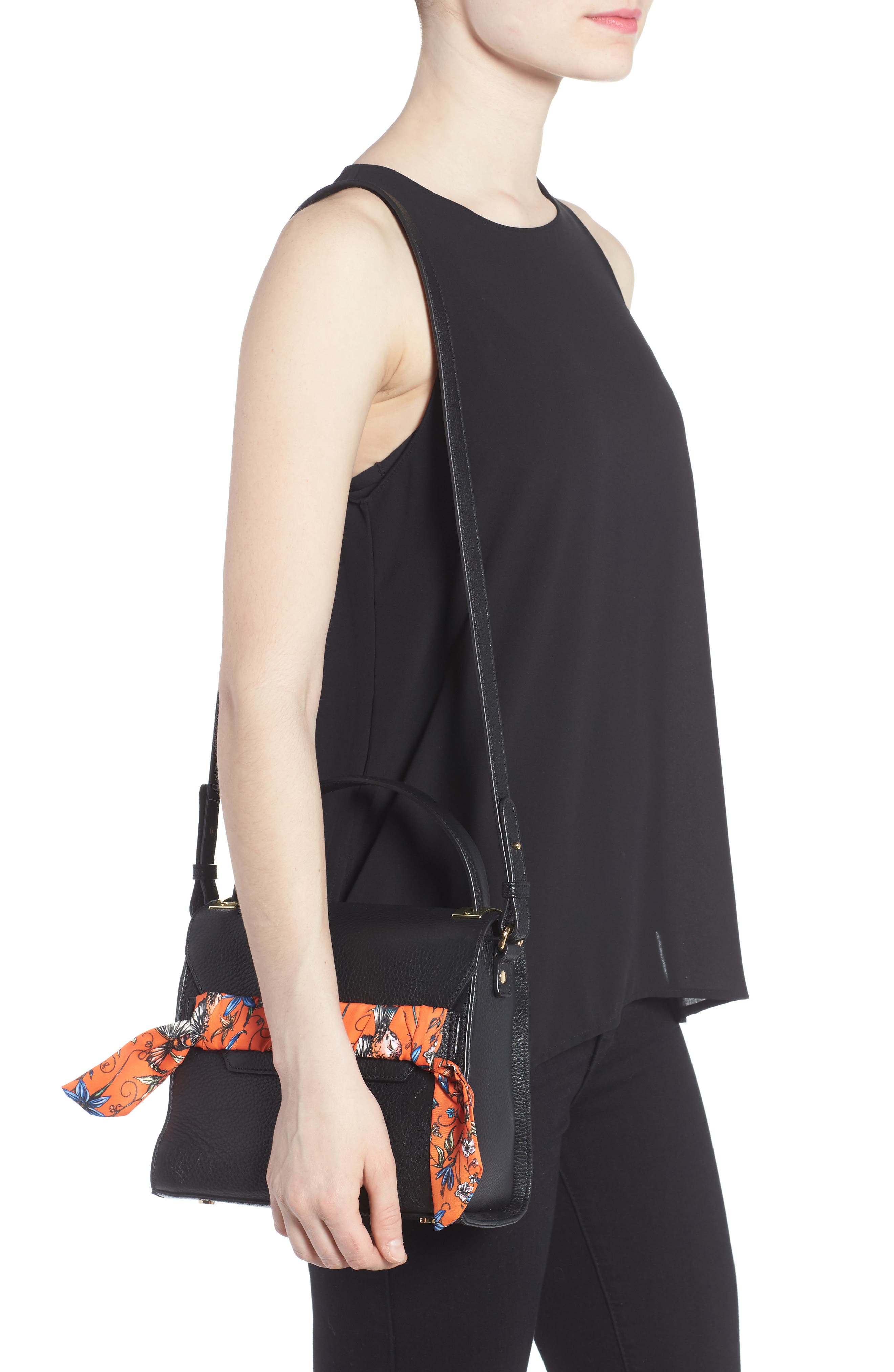 Sam Edelman Mia Calfskin Top Handle Satchel, Alternate, color, 