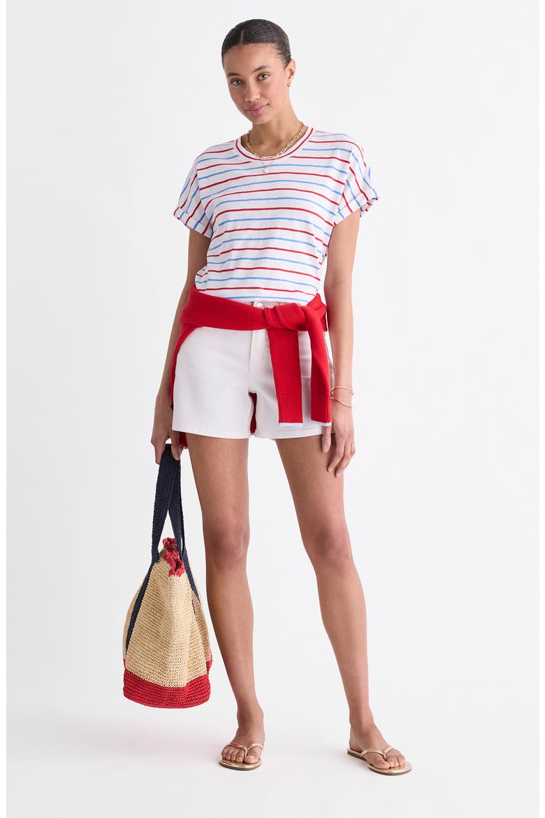 Relaxed Fit Cotton T-Shirt, Alternate, color, RWB STRIPE