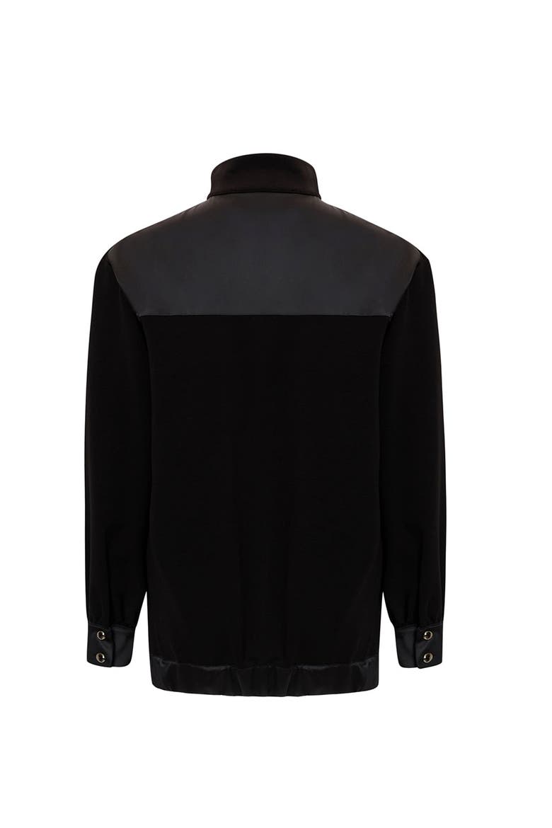 Stone Embellished Regular Knit Jacket, Alternate, color, BLACK