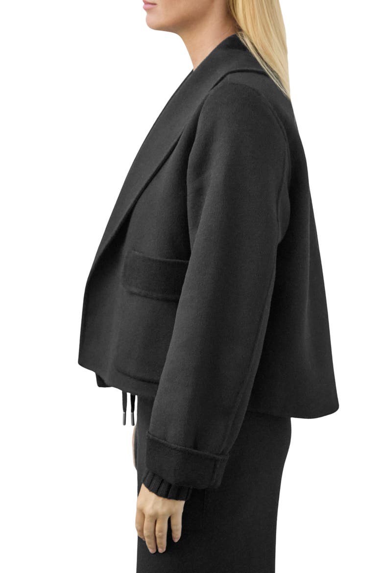 x @cellajaneblog Crop Icon Coat, Alternate, color, BLACK