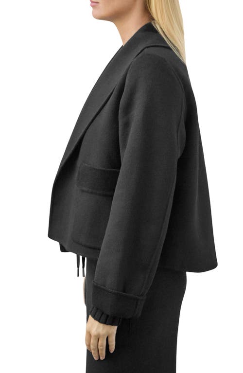 Splendid X @cellajaneblog Crop Icon Coat In Black