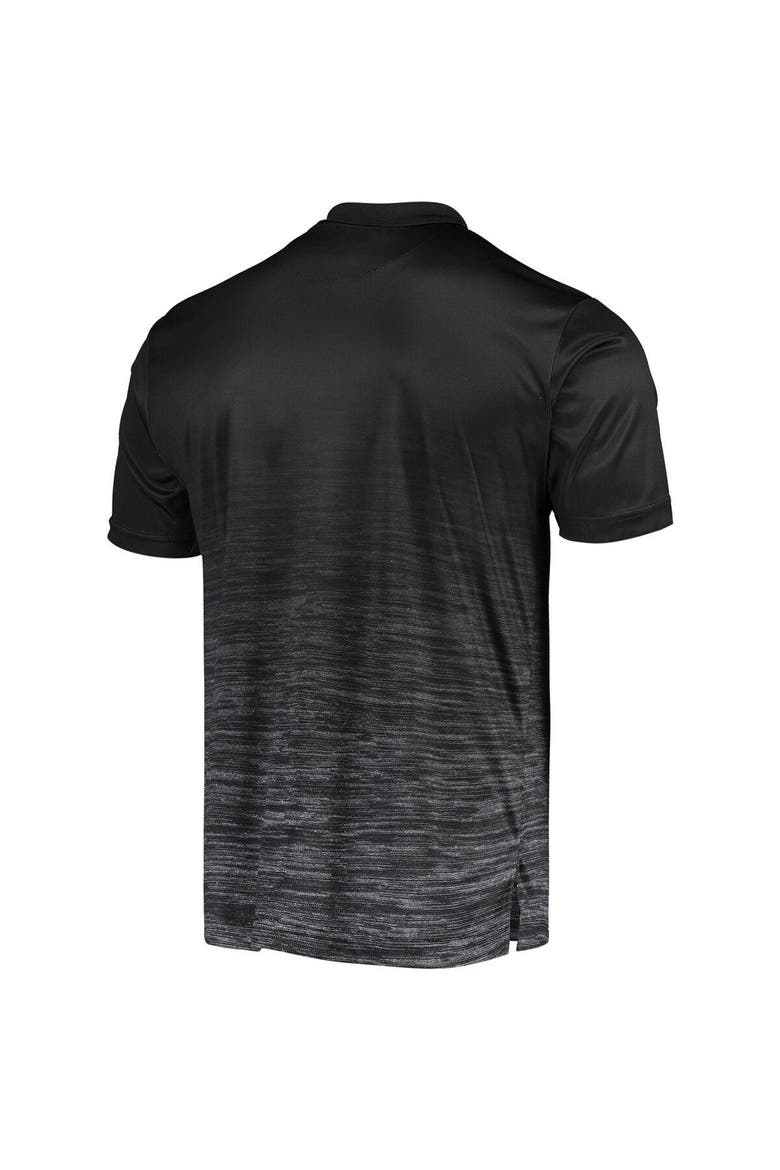 Men's Colosseum Black Montana Grizzlies Marshall Polo, Alternate, color, Black