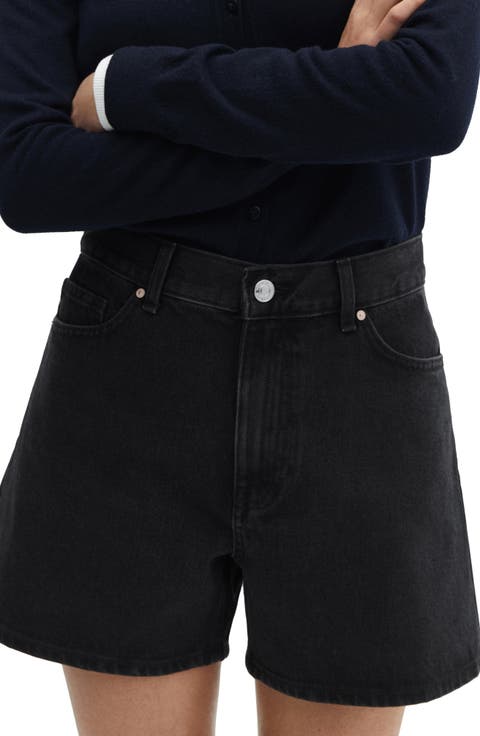 High Waist Jean Shorts