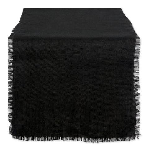 Black Jute Table Runner
