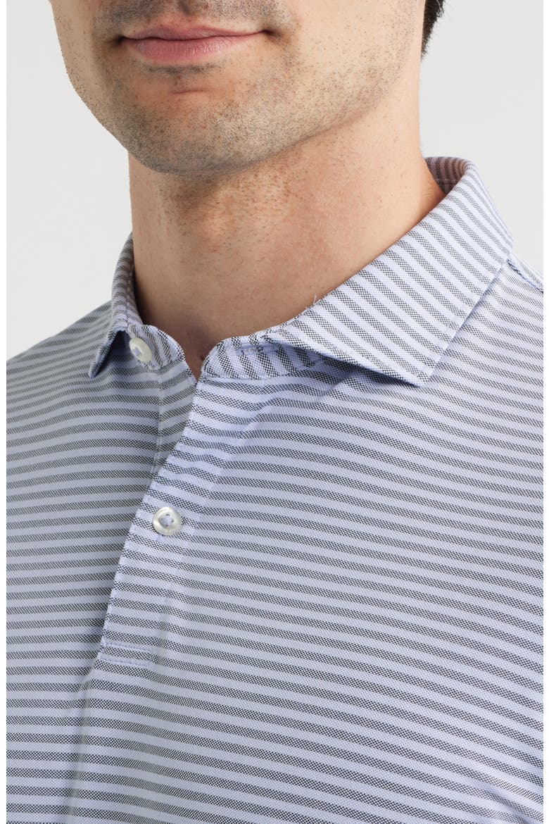 Cruz Stripe PREP-FORMANCE Polo, Alternate, color, NAVY VIOLA