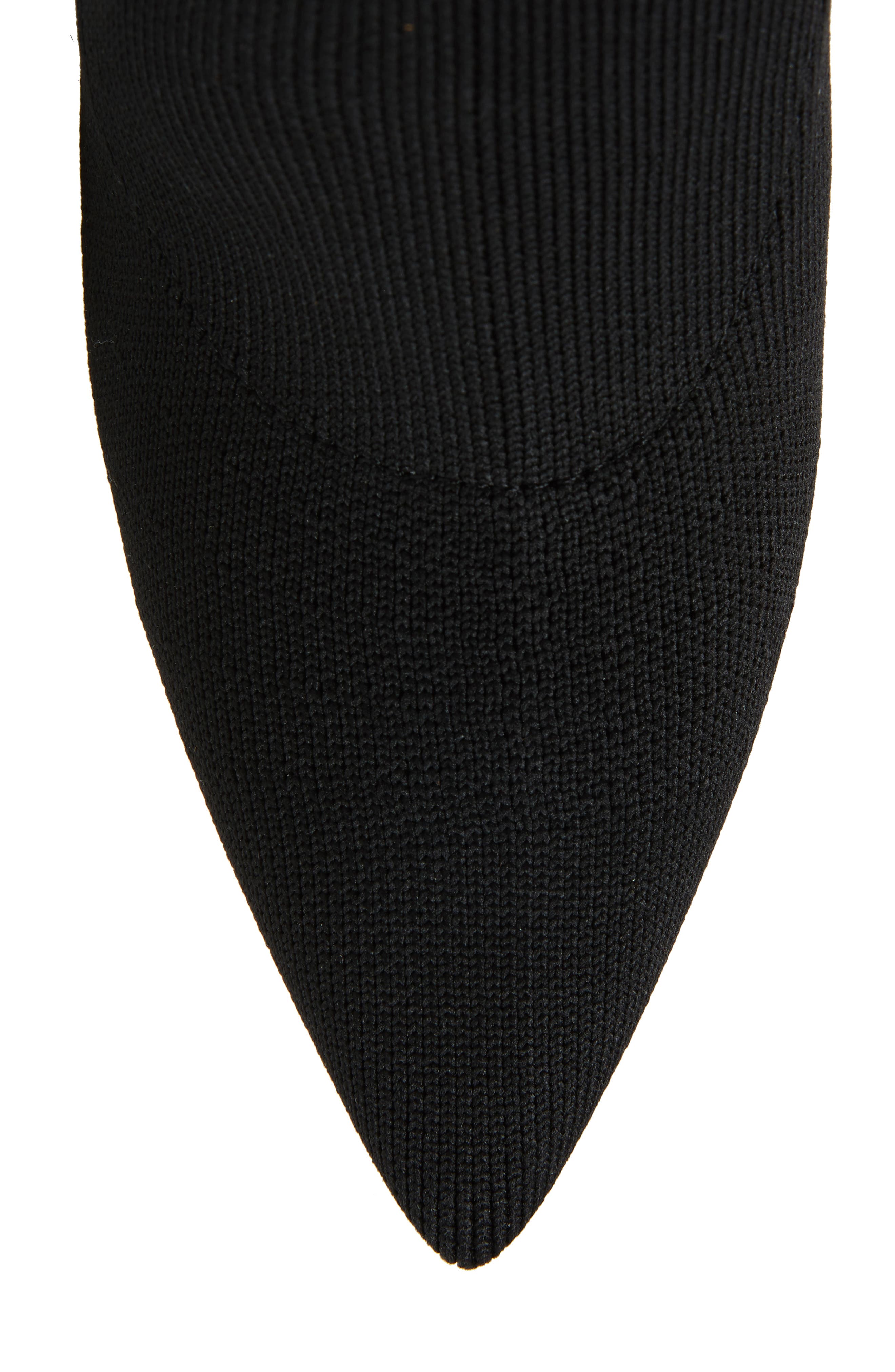 Anabel Knit Over the Knee Boot, Alternate, color, BLACK FABRIC