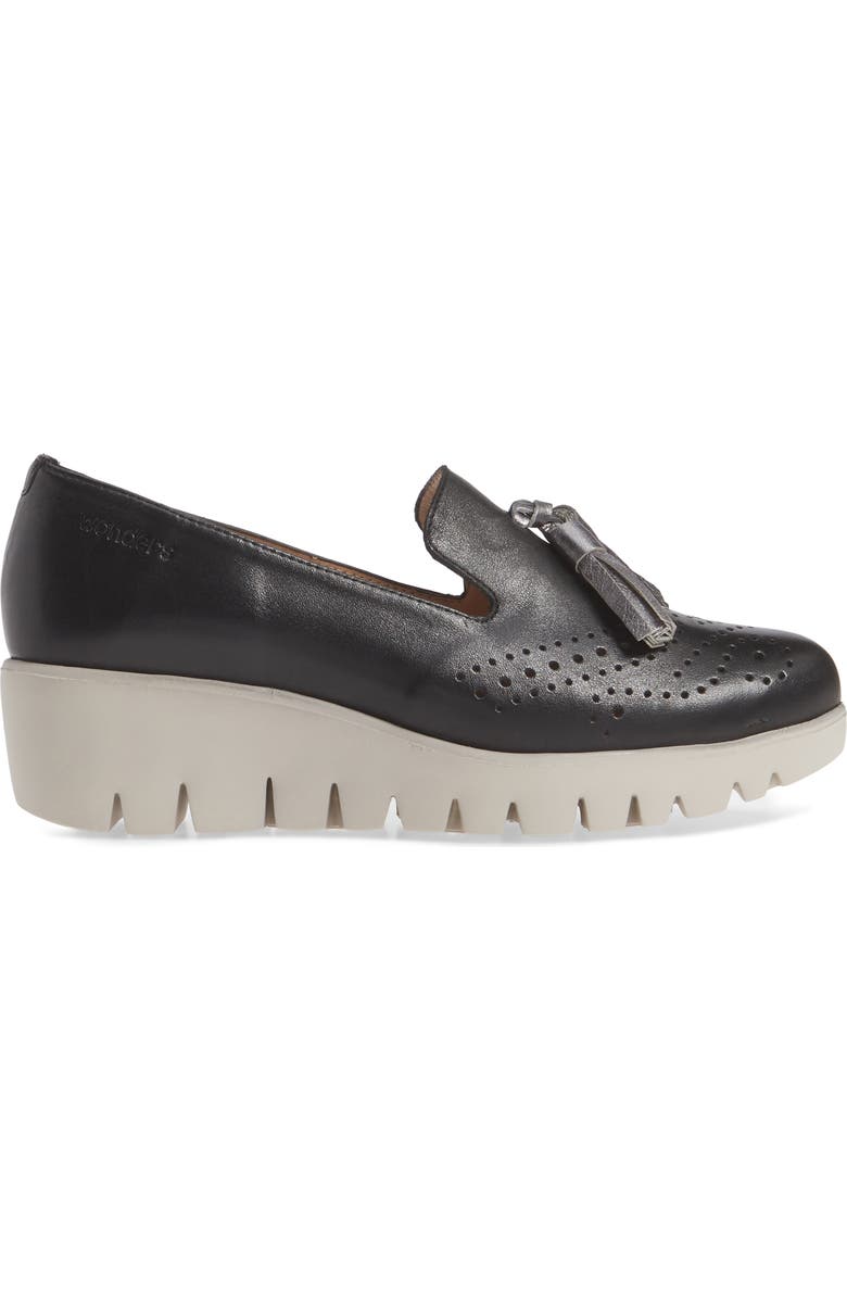 Wonders C-3366 Loafer Wedge, Alternate, color,