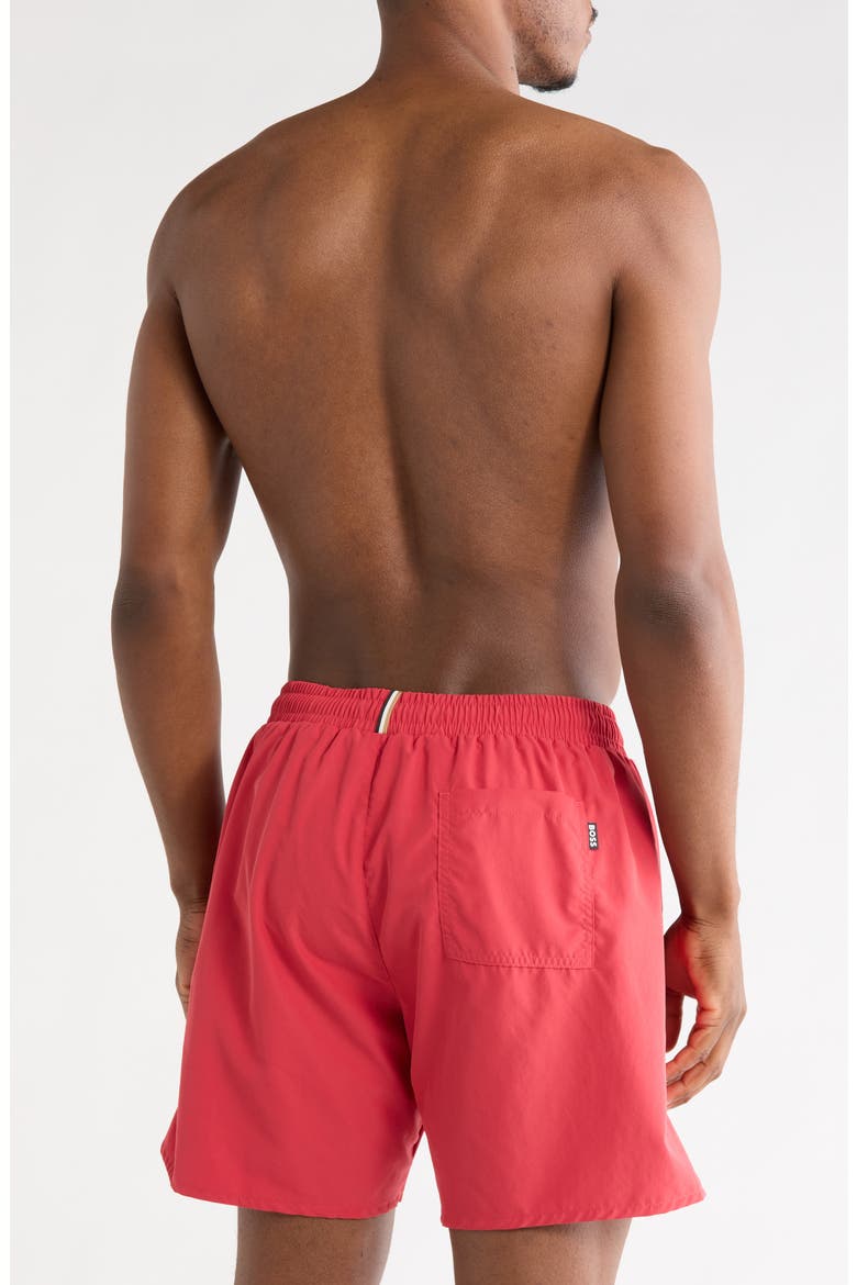 Swordfish Swim Trunks, Alternate, color, RED