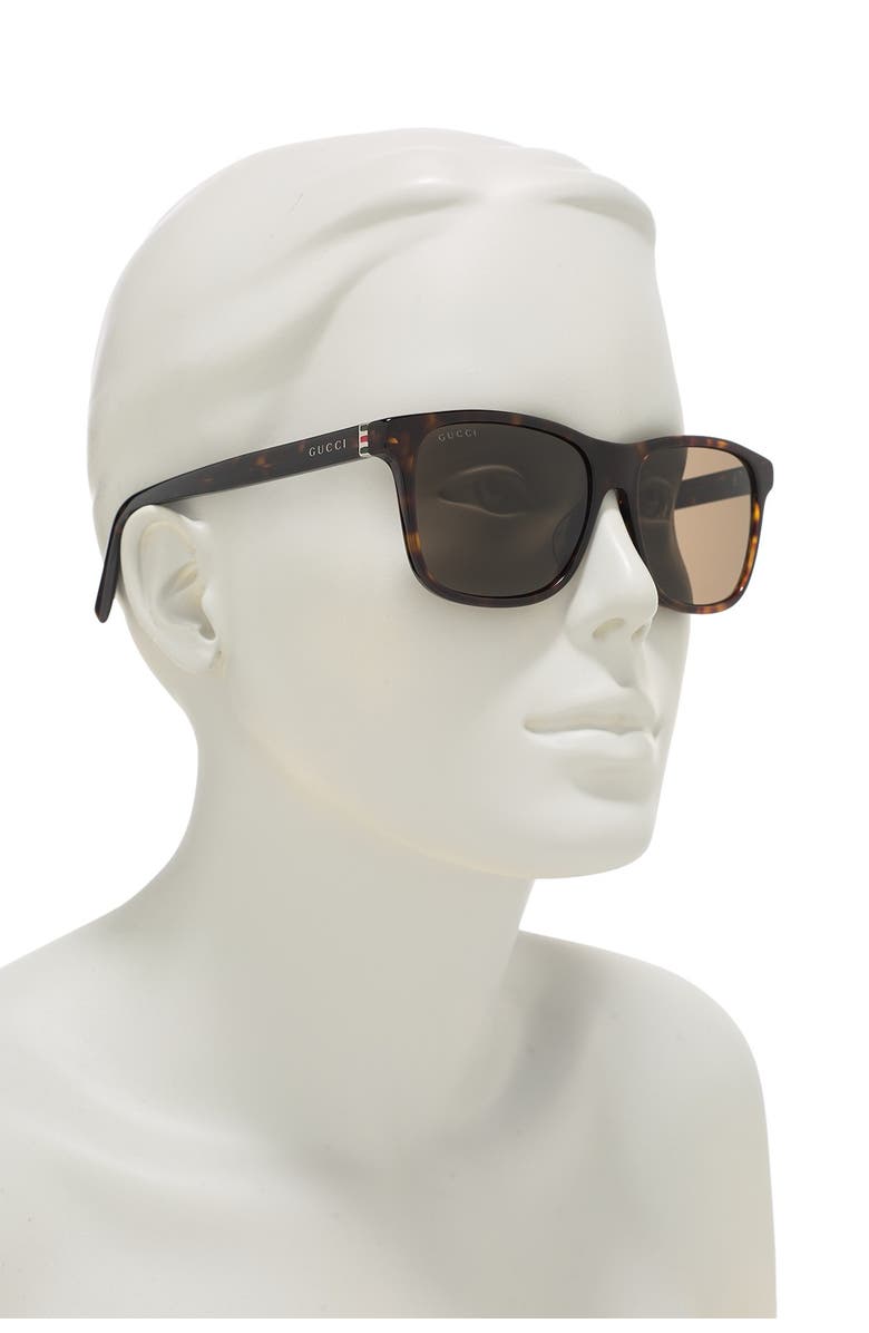 Gucci 54mm Square Sunglasses, Alternate, color, 