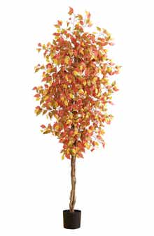 NEARLY NATURAL 7FT Autumn Ficus Artificial Tree