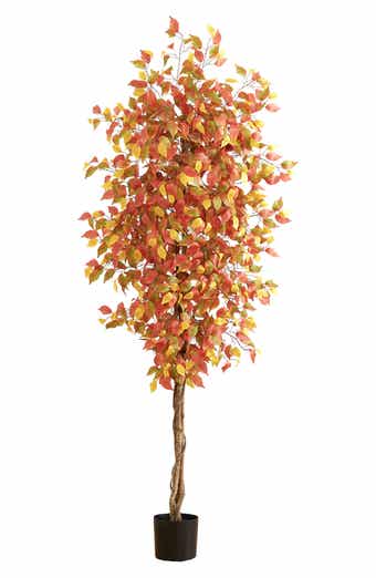 NEARLY NATURAL 7FT Autumn Ficus Artificial Tree