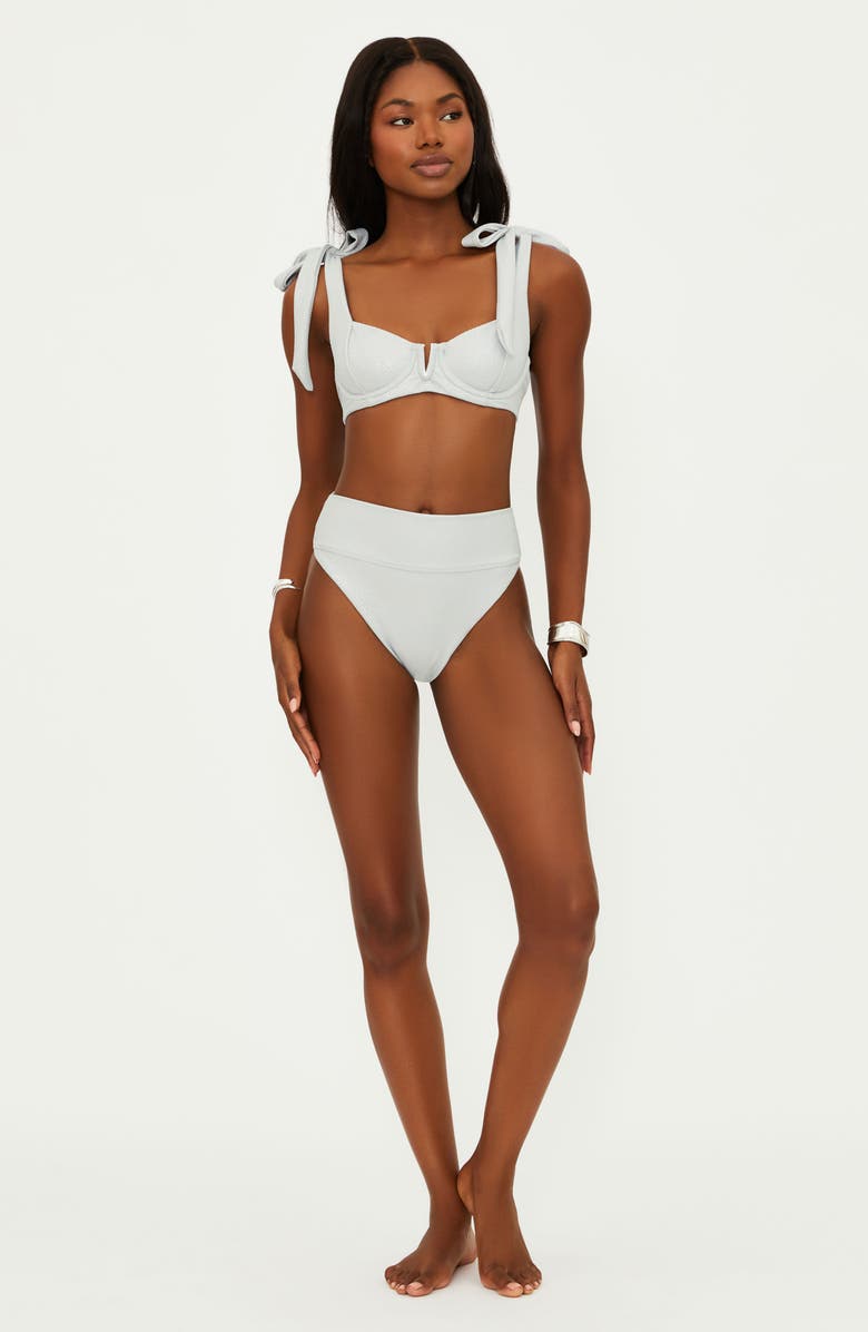 Beach Riot Blair Underwire Bikini Top, Alternate, color, Silver Shine