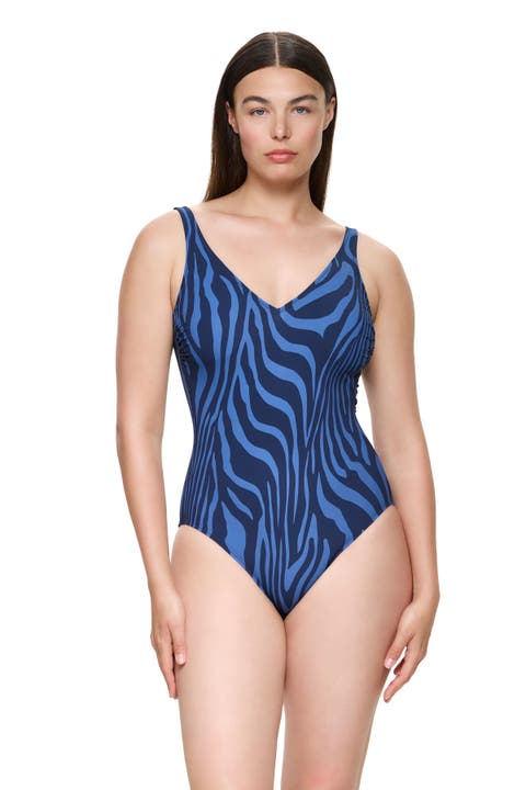 Tanzania V-Neck One Piece Swimsuit