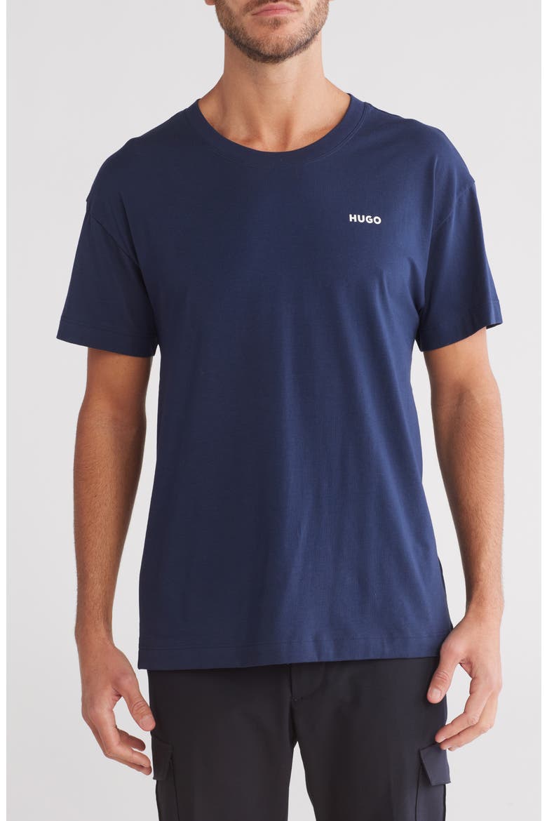 Dave Stretch Cotton T-Shirt, Main, color, DK BU