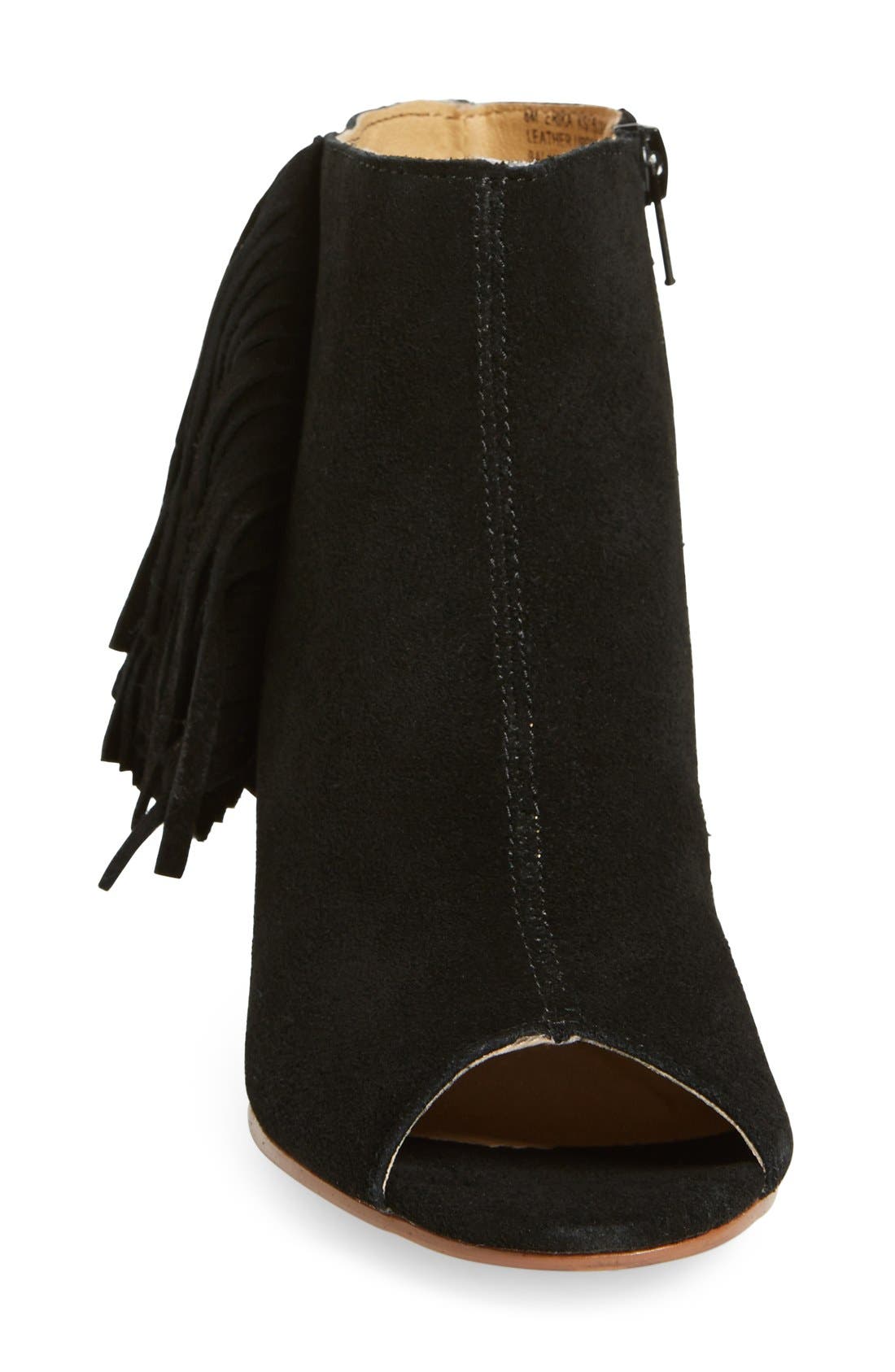 'Erika' Bootie (Women), Alternate, color, BLACK SUEDE