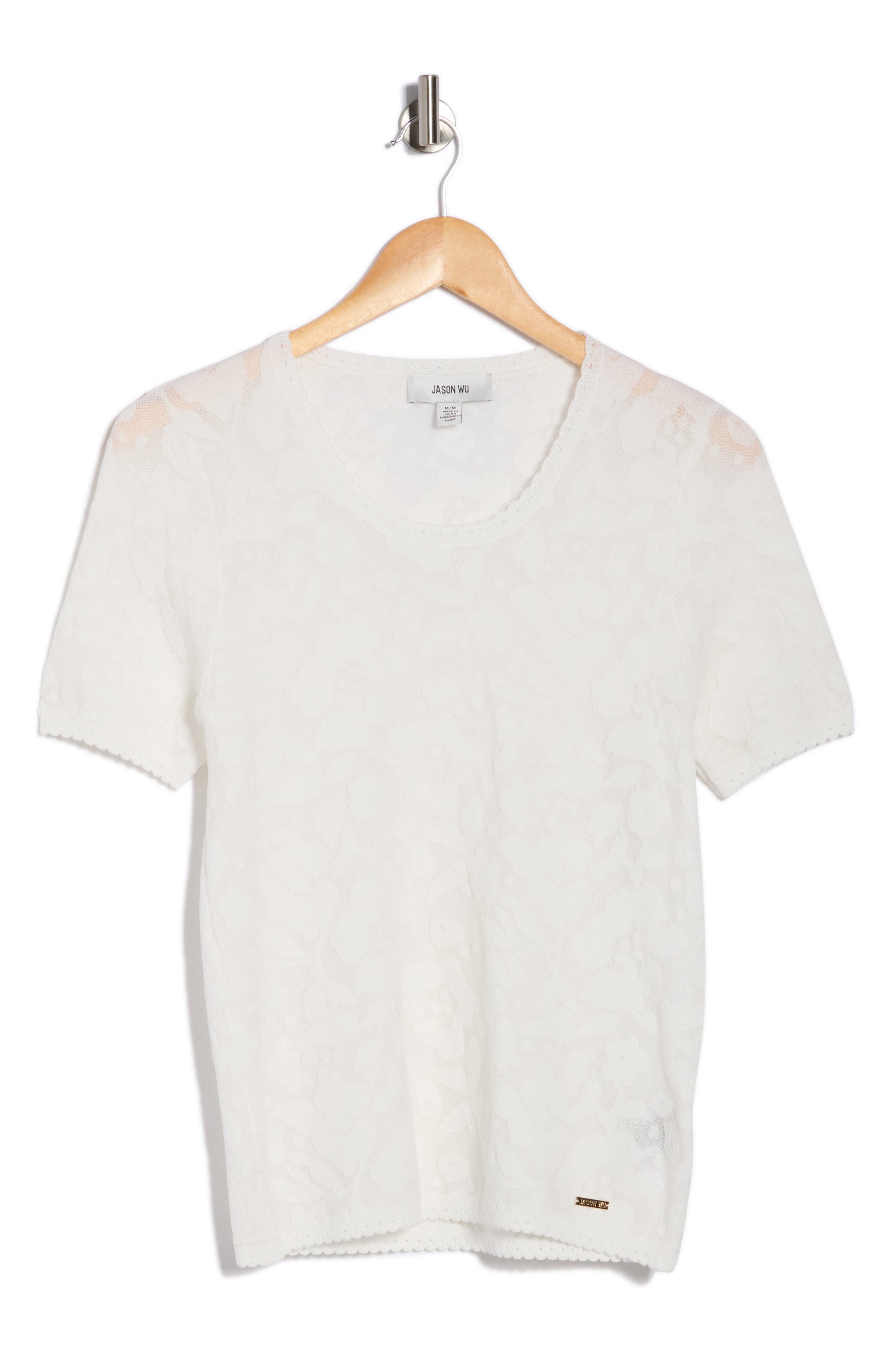 JASON WU Burnout Floral Top