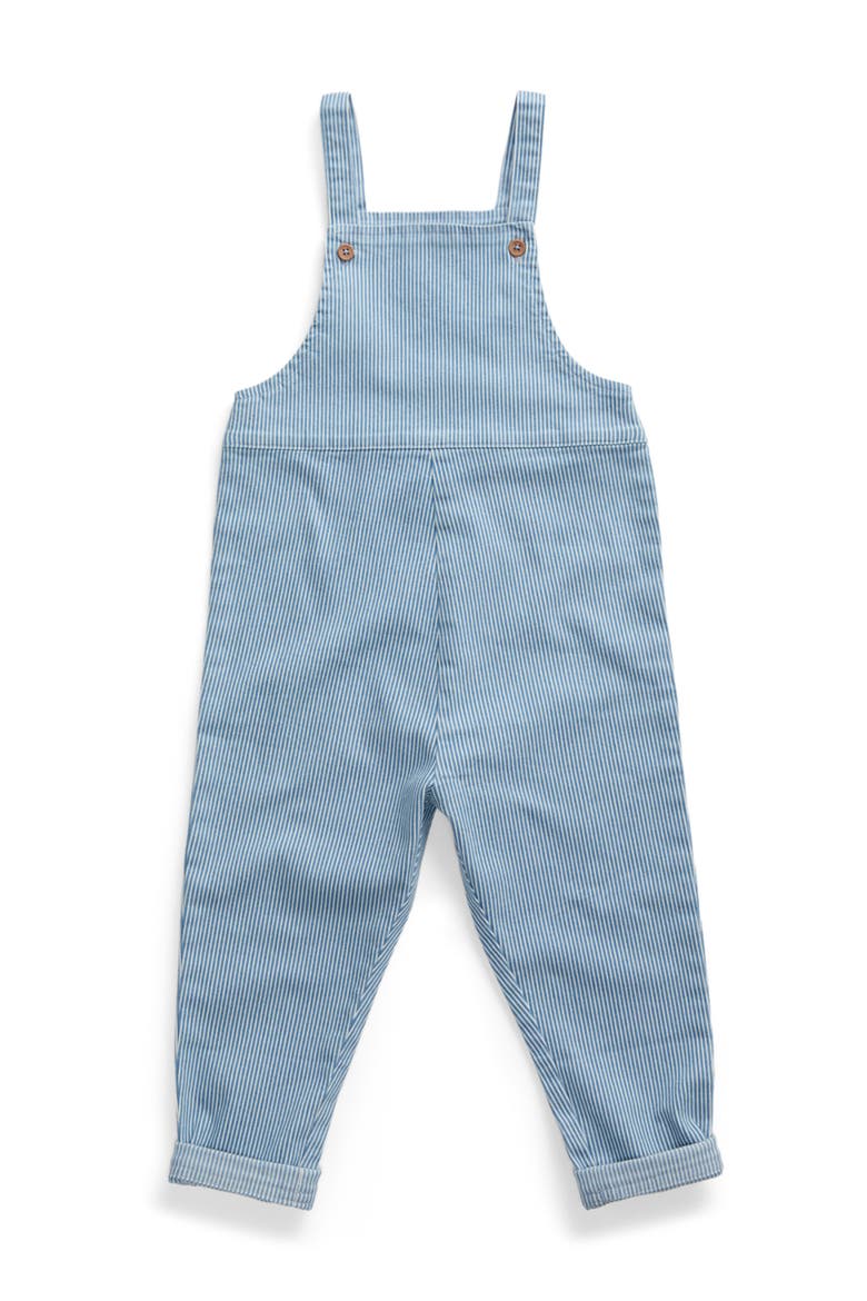 Denim Dungarees, Main, color, Stripe Denim