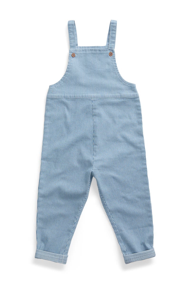 MORI Denim Dungarees, Main, color, Stripe Denim