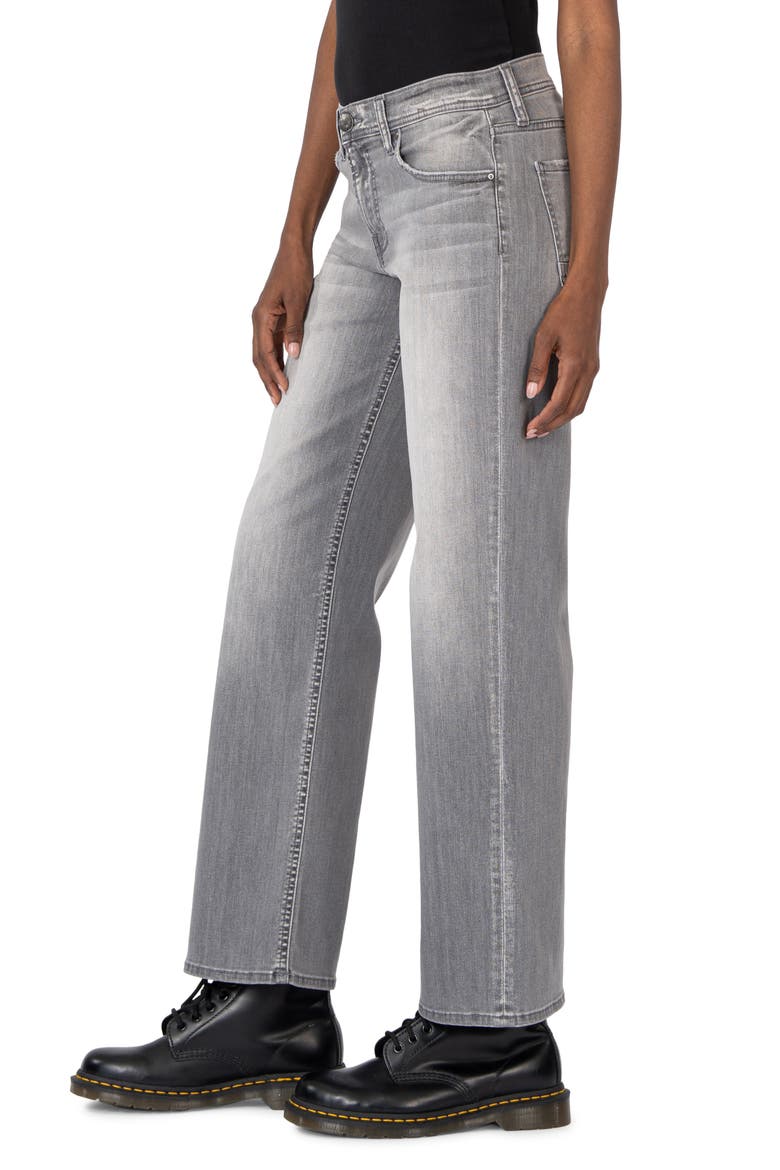 High Waist Straight Leg Jeans, Alternate, color, EXPLAINED